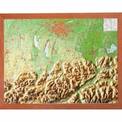 Online RELIEF BAYERISCHES OBERLAND 1:400.000 MI - Karte Wandkarten Und Poster