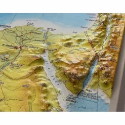 Clearance RELIEF MITTELMEER 1:5.5MIO MIT NATURHOLZRAHMEN - Wand Karte Wandkarten Und Poster