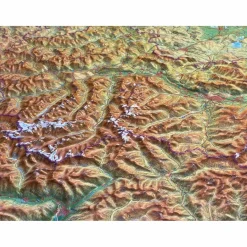 Wandkarten Und Poster^RELIEF TIROL 1:325.000 - Karte