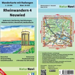 Best RHEINWANDERN 4 - NEUWIED 1:25 000 - Wanderkarte Fahrradkarten|Wanderkarten Und Winterkarten