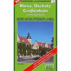 Fahrradkarten|Wanderkarten Und Winterkarten^RIESA, OSCHATZ, GROßENHAIN UND UMGEBUNG - Wanderkarte