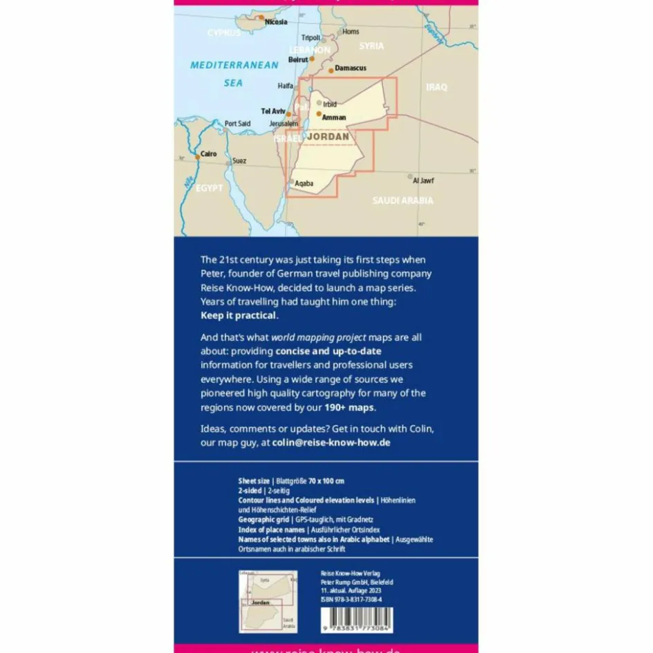 Straßenkarten|Straßenkarten^RKH WMP JORDANIEN 1:400.000 - Straßenkarte