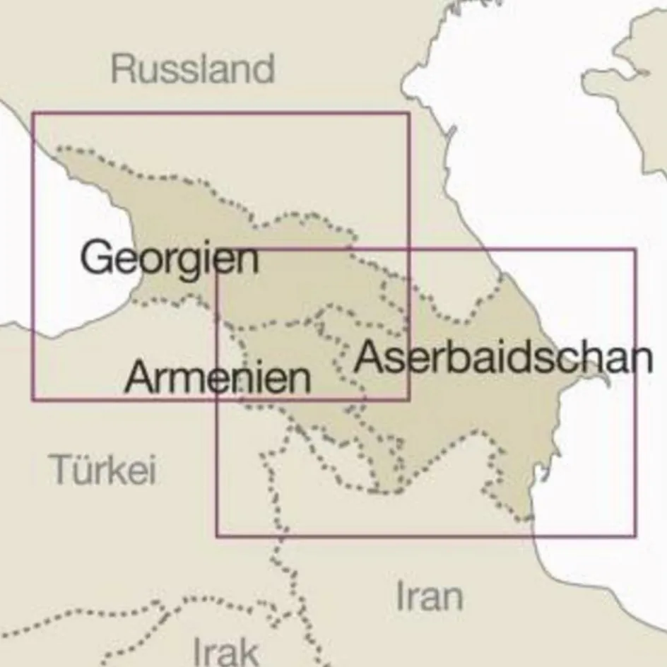 Straßenkarten|Straßenkarten^RKH WMP KAUKASUS 1:650.000 - Straßenkarte
