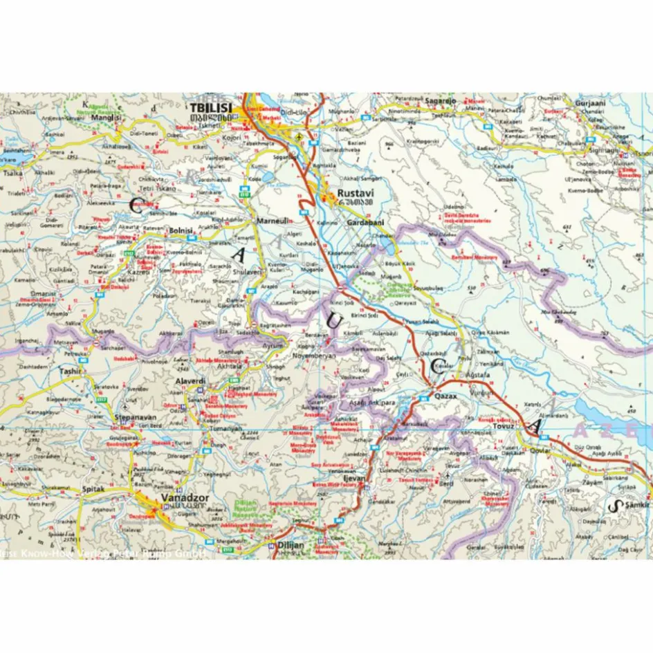 Straßenkarten|Straßenkarten^RKH WMP KAUKASUS 1:650.000 - Straßenkarte