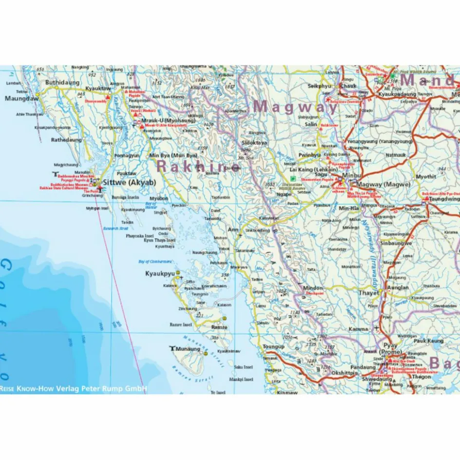 Clearance RKH WMP MYANMAR 1 : 1.500.000 - Straßenkarte Straßenkarten|Straßenkarten