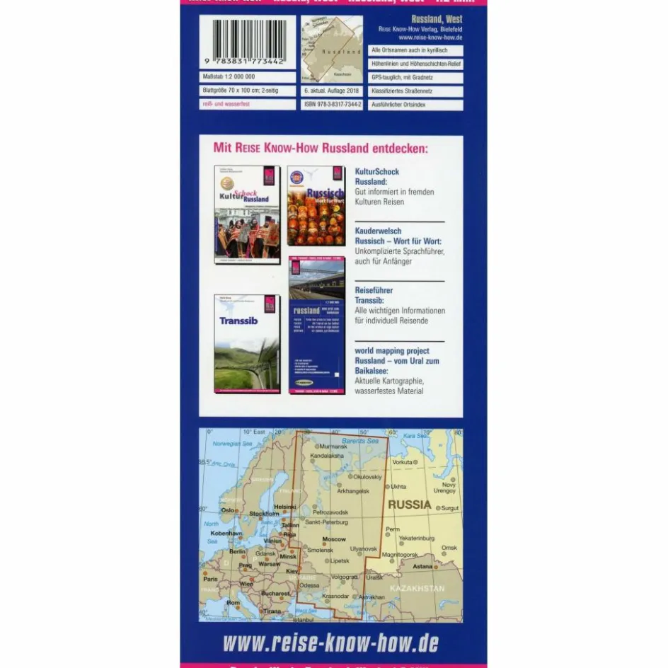 Straßenkarten|Straßenkarten^RKH WMP RUSSLAND WEST 1:2.000.000 - Straßenkarte