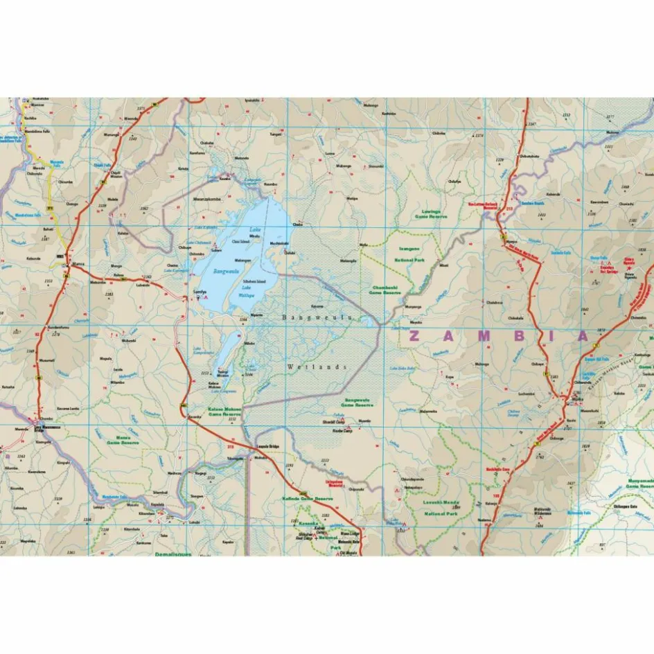 Straßenkarten|Straßenkarten^RKH WMP SAMBIA 1:1.000.000 - Straßenkarte