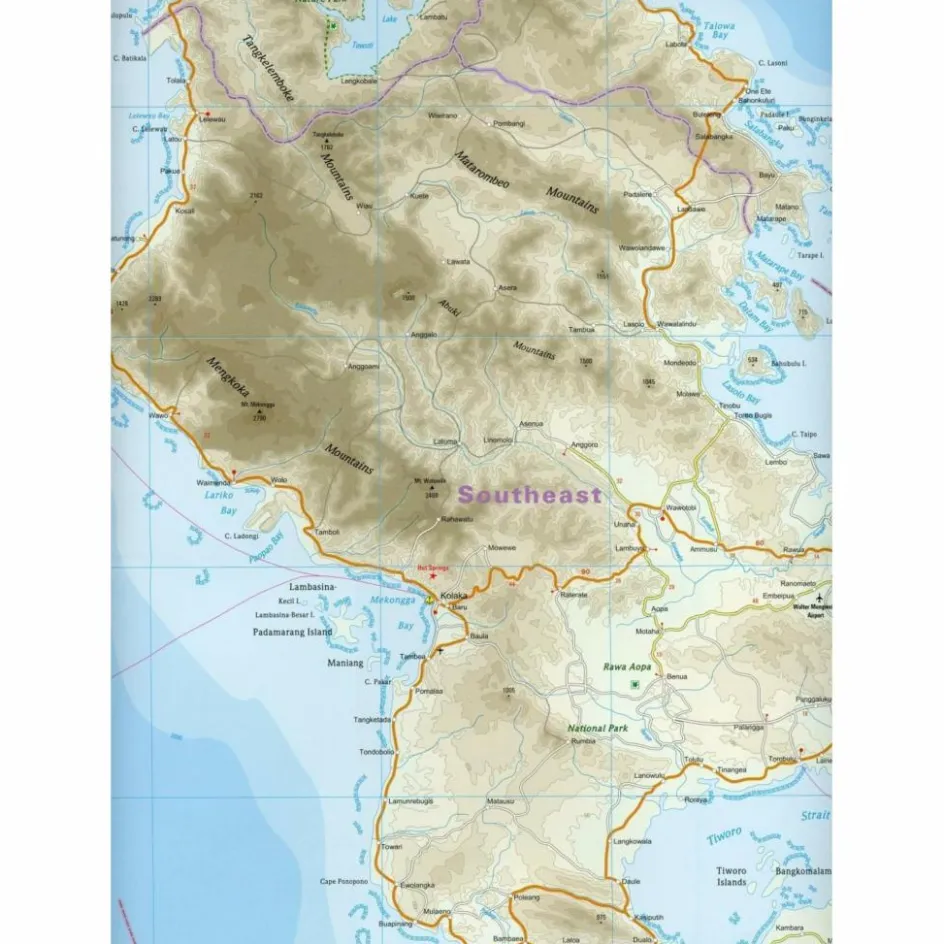 Straßenkarten|Straßenkarten^RKH WMP SULAWESI 1:800.000 - Straßenkarte