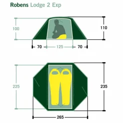Robens 2-Personen-Zelte|3-Jahreszeiten-Zelte^LODGE 2 EXP - Kuppelzelt