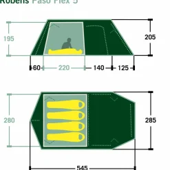 New PASO FLEX 5 - Familienzelt 4-Personen-Zelte|3-Jahreszeiten-Zelte