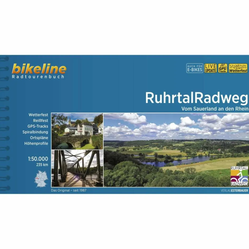 Radwanderführer Und Mountainbikeführer^RUHRTALRADWEG - Radwanderführer
