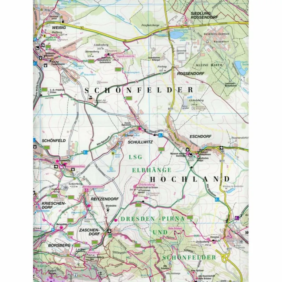 Wanderkarten Und Winterkarten|Wanderkarten Und Winterkarten^SCHÖNFELDER HOCHLAND - Wanderkarte