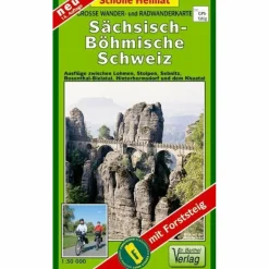 Fahrradkarten|Wanderkarten Und Winterkarten^SÄCHSISCH-BÖHMISCHE SCHWEIZ 1 : 30 000. - Wanderkarte