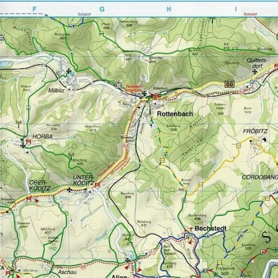 SCHWARZATAL, BAD BLANKENBURG, OBERWEIßBA - Winterwanderkarte Fahrradkarten|Wanderkarten Und Winterkarten