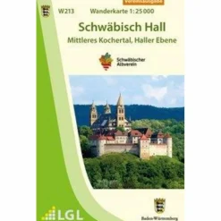 Wanderkarten Und Winterkarten|Wanderkarten Und Winterkarten^SCHWÄBISCH HALL - MITTLERES KOCHERTAL, HALLER EBENE. WANDERK
