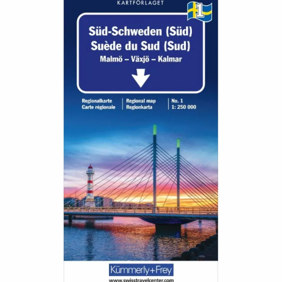 Straßenkarten|Straßenkarten^SÜD-SCHWEDEN (SÜD) NR. 01 REGIONALKARTE SCHWEDEN 1:250 000 - Straßenkarte