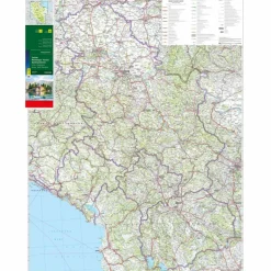 Discount SERBIEN - MONTENEGRO - KOSOVO - NORDMAZEDONIEN, STRAßENKARTE - Straßenkarte Straßenkarten|Straßenkarten