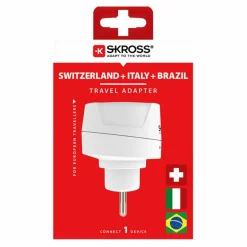 SKROSS Ladegeräte Und Reisestecker^EUROPE TO SIWSS + ITALY + BRAZIL - Reisestecker