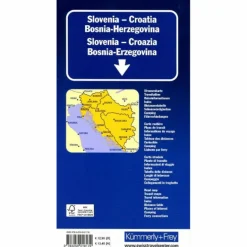 Straßenkarten|Straßenkarten^SLOWENIEN - KROATIEN - BOSNIEN-HERZEGOWINA STRASSENKARTE