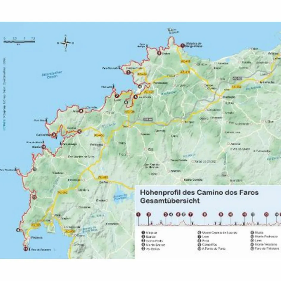 Sale SPANIEN: O CAMIÑO DOS FAROS - Wanderführer Wanderführer