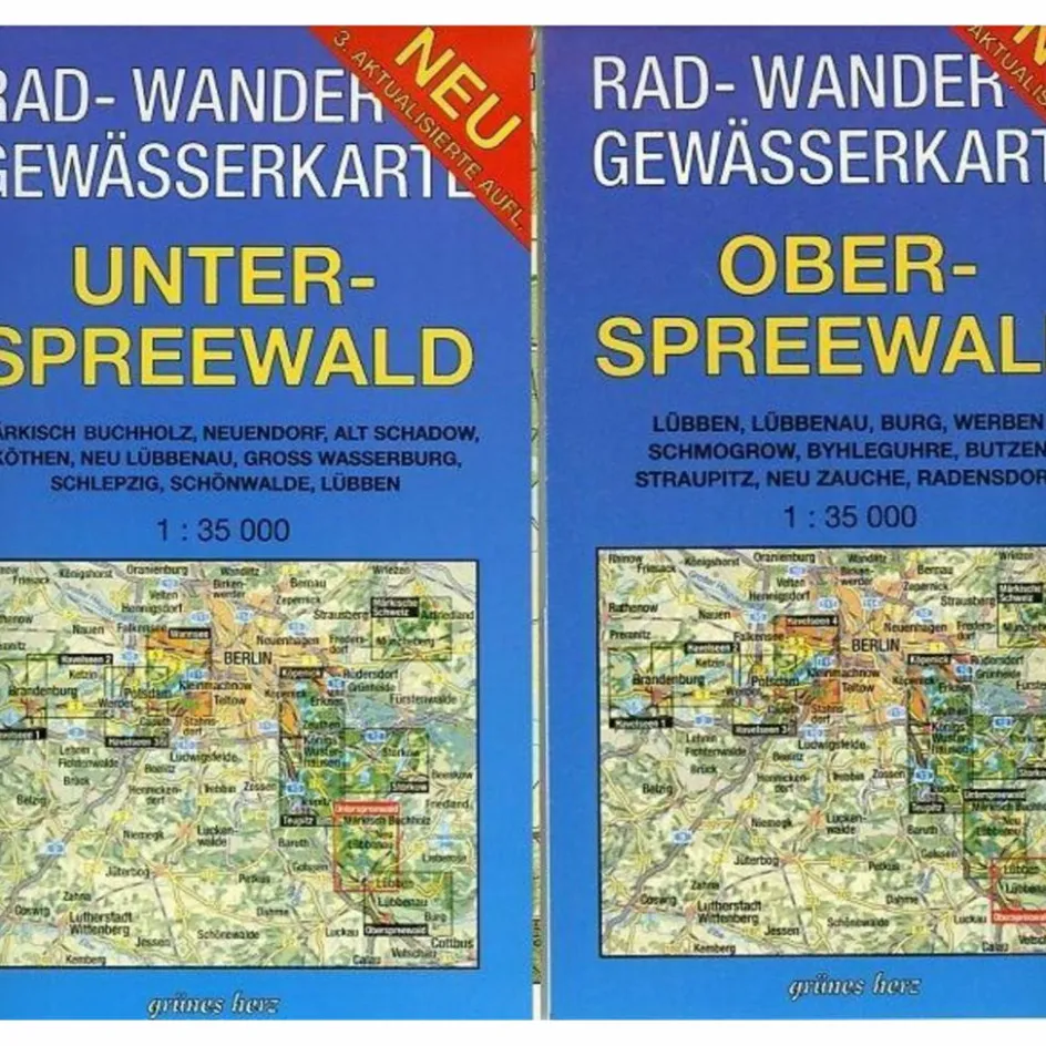Sale SPREEWALD 1 : 35 000 - Fahrradkarte Fahrradkarten|Wanderkarten Und Winterkarten