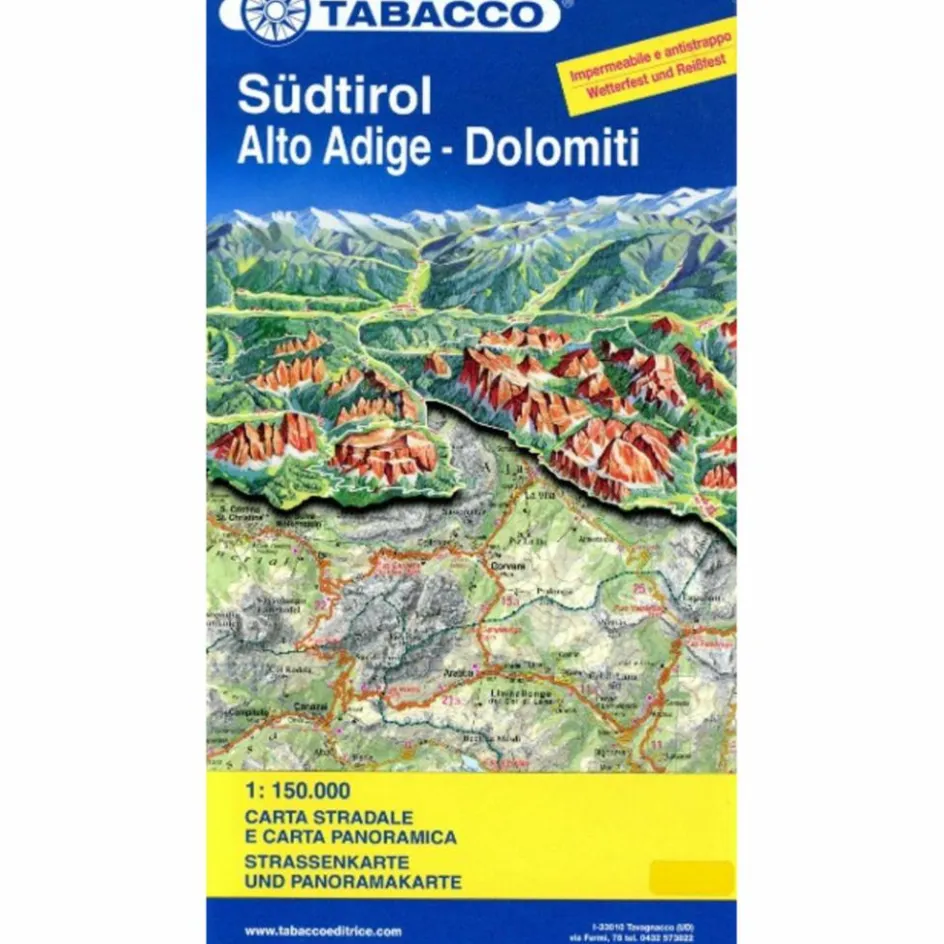 Straßenkarten|Straßenkarten^STRASSENKARTE SÜDTIROL -DOLOMITI 1:150 000 - Straßenkarte