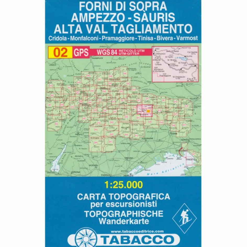TABACCO 02 FORNI DI SOPRA AMPEZZO - Wanderkarte Wanderkarten Und Winterkarten|Wanderkarten Und Winterkarten