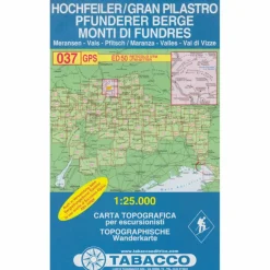 Wanderkarten Und Winterkarten|Wanderkarten Und Winterkarten^TABACCO 037 HOCHFEILER PFUNDERER BERGE - Wanderkarte