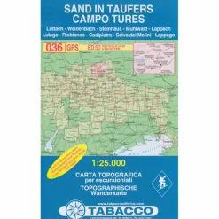 Wanderkarten Und Winterkarten|Wanderkarten Und Winterkarten^TABACCO 036 SAND IN TAUFERS - Wanderkarte