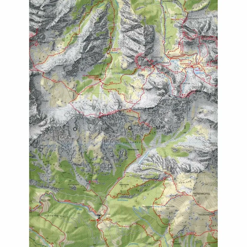 Winterkarten|Wanderkarten Und Winterkarten^TABACCO WANDERN 1:25.000 LIENZER DOLOMITEN - Wanderkarte