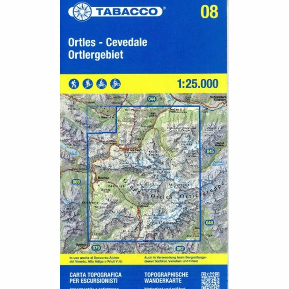 Wanderkarten Und Winterkarten|Wanderkarten Und Winterkarten^TABACCO WANDERN ORTLERGEBIET 1:25000