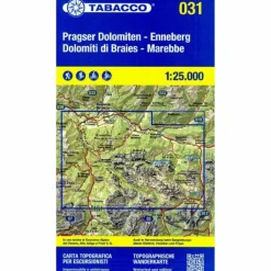 Wanderkarten Und Winterkarten|Wanderkarten Und Winterkarten^TABACCO WANDERN PRAGSER DOLOMITEN 1:25000