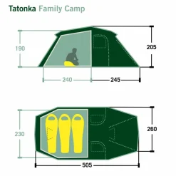 Tatonka 3-Personen-Zelte|3-Jahreszeiten-Zelte^FAMILY CAMP - Familienzelt