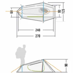 Discount KYRKJA - Tunnelzelt 1-Personen-Zelte|3-Jahreszeiten-Zelte