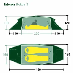 Online ROKUA 3 - Tunnelzelt 2-Personen-Zelte|3-Jahreszeiten-Zelte