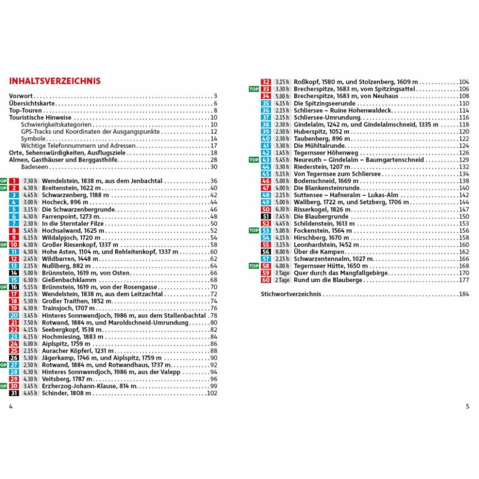 Hot TEGERNSEER UND SCHLIERSEER BERGE - Wanderführer Wanderführer