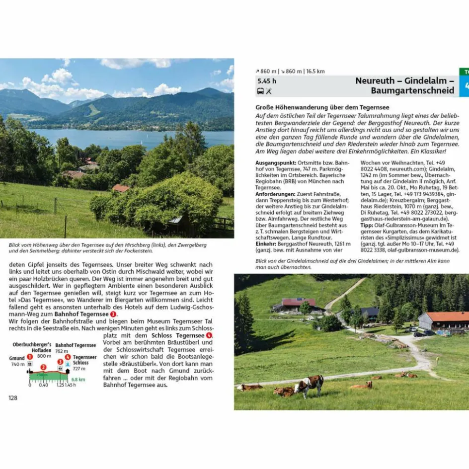 Hot TEGERNSEER UND SCHLIERSEER BERGE - Wanderführer Wanderführer