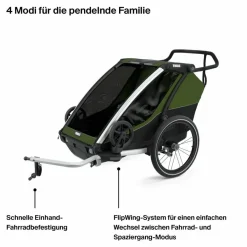 Kinder Thule Kinder Fahrradanhänger^CHARIOT CAB - Fahrradanhänger