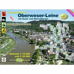 New TOURENATLAS TA4 WASSERWANDERN 04 OBERWESER-LEINE - Wasserkarte Gewässerkarten|Gewässerkarten