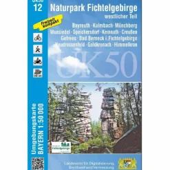Fahrradkarten|Wanderkarten Und Winterkarten^UK50-12 NATURPARK FICHTELGEBIRGE, WESTLICHER TEIL