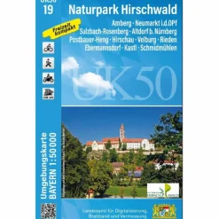 Discount UK50-19 NATURPARK HIRSCHWALD Fahrradkarten|Wanderkarten Und Winterkarten
