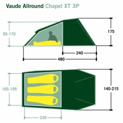 Online ALLROUND CHAPEL XT 3P - Tunnelzelt 3-Personen-Zelte|3-Jahreszeiten-Zelte