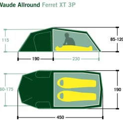 Online ALLROUND FERRET XT 3P - Tunnelzelt 2-Personen-Zelte|3-Jahreszeiten-Zelte