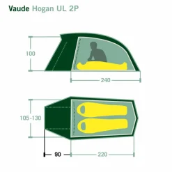 Vaude 2-Personen-Zelte|3-Jahreszeiten-Zelte^HOGAN UL 2P - Tunnelzelt
