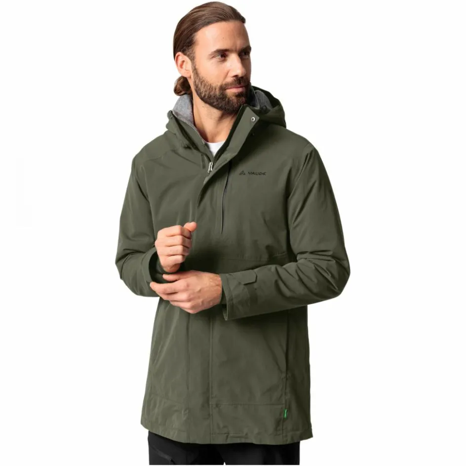 Herren Vaude Outdoorjacken^IDRIS WOOL PARKA II Herren - Wintermantel