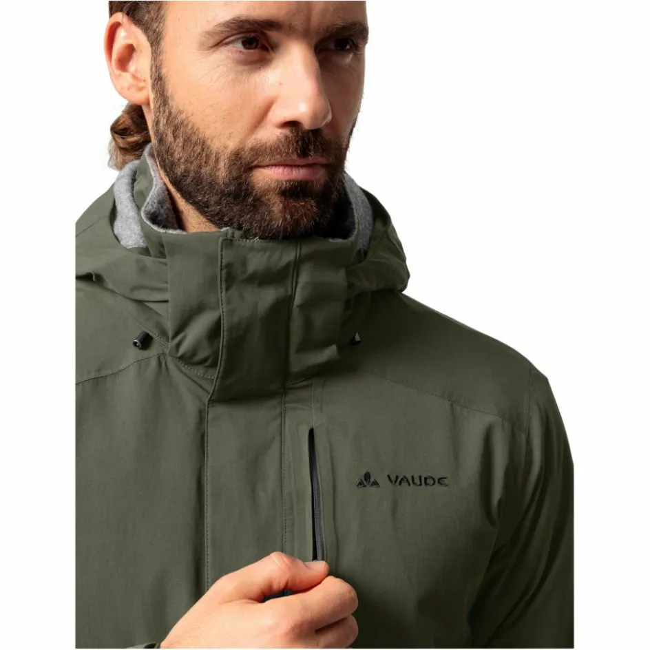 Herren Vaude Outdoorjacken^IDRIS WOOL PARKA II Herren - Wintermantel