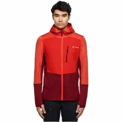 Best MONVISO HOODED GRID FLEECE JACKET Herren - Fleecejacke Herren Pullover Und Fleecepullover|Outdoorjacken