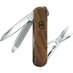Victorinox Schlüsselanhänger|Schweizer Messer^CLASSIC SD WOOD - Schweizer Taschenmesser
