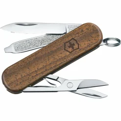Victorinox Schlüsselanhänger|Schweizer Messer^CLASSIC SD WOOD - Schweizer Taschenmesser