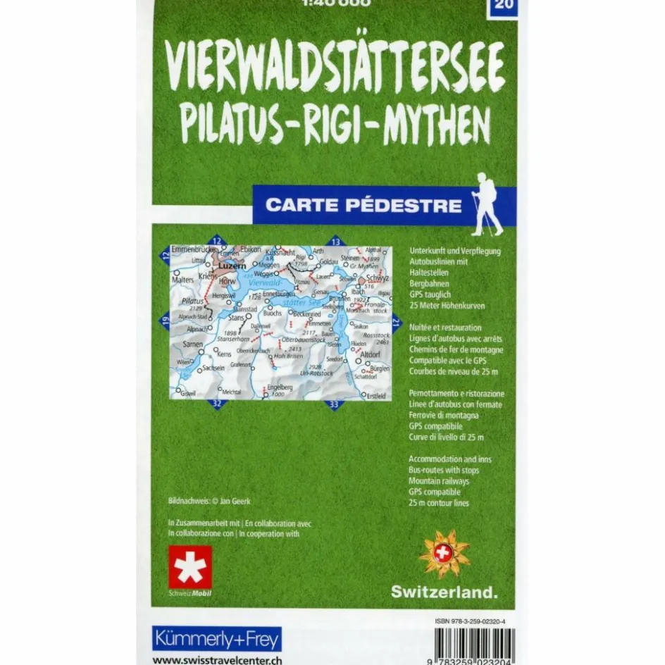 Wanderkarten Und Winterkarten|Wanderkarten Und Winterkarten^VIERWALDSTÄTTERSEE / PILATUS - RIGI - MYTHEN 20 WANDERKARTE - Wanderkarte